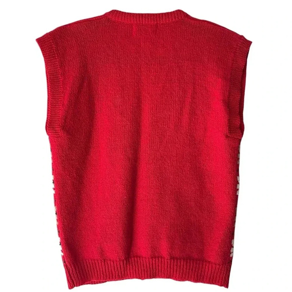 THE EAGLE’S EYE VINTAGE SHETLAND WOOL NOVELTY TEDDY BEAR VEST LIKE NEW | MEDIUM - Picture 7 of 12